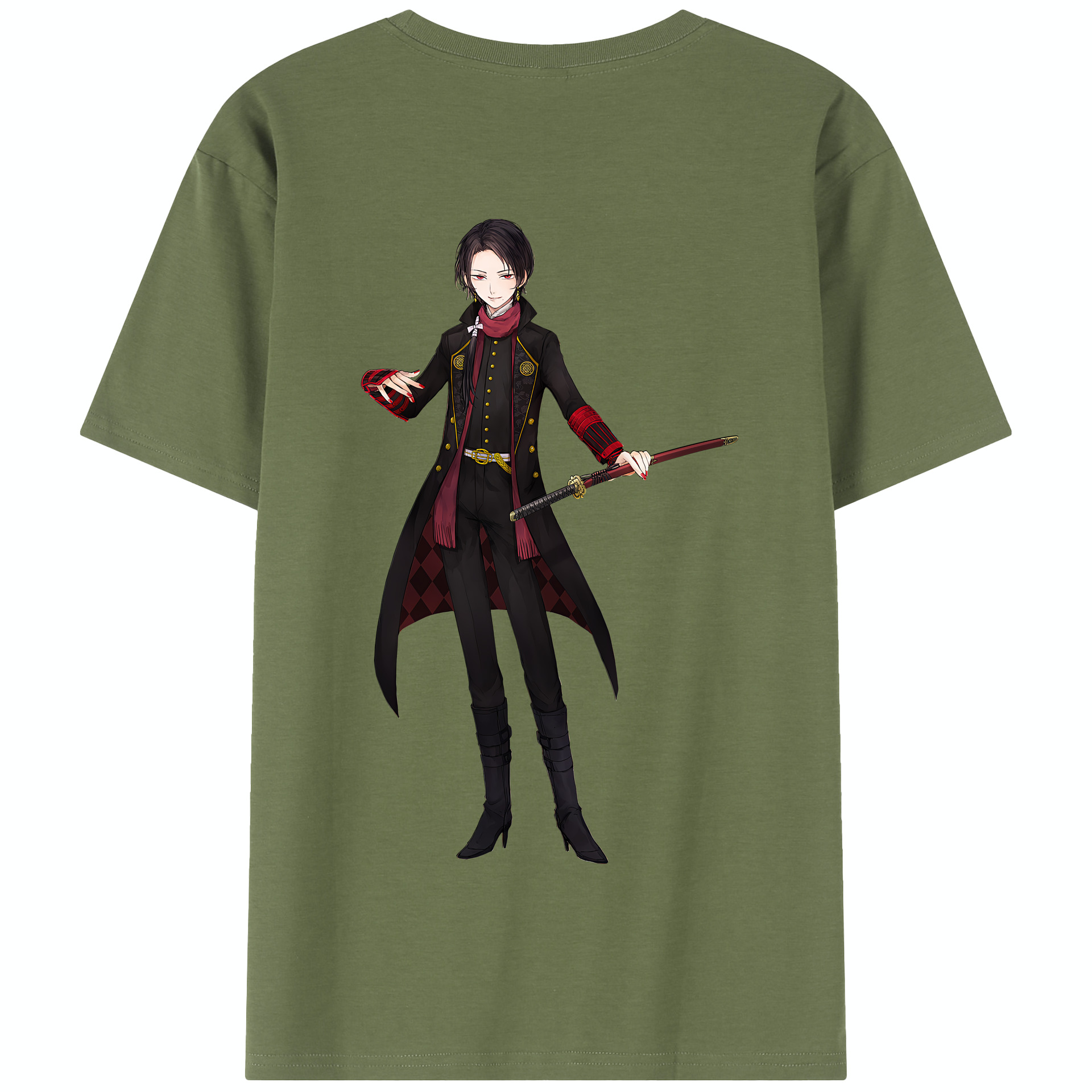 （画像用） 刀剣乱舞 Touken Ranbu 綿100％半袖Tシャツ（背面プリント）